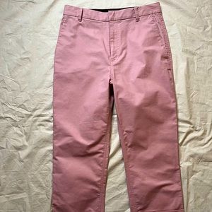 The Script Pink Linen Blend Trouser Pants Size 12